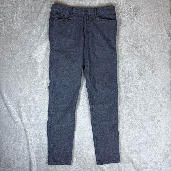 Lululemon ABC Slim Pants Mens 32 Tapered Heather Blue Casual Outdoor Adult - Picture 1 of 8